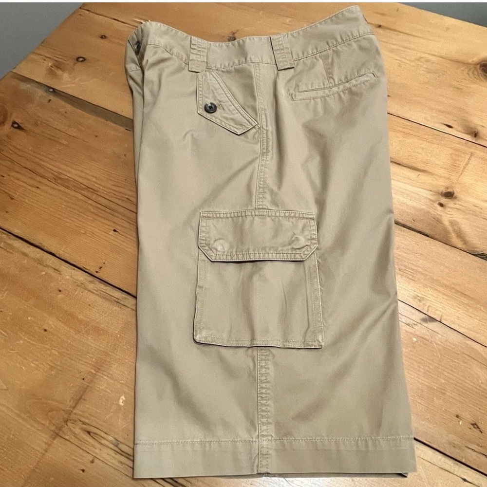 Lauren Ralph Lauren Cotton Cargo Women’s Shorts - Utility Pockets Khaki Tan
